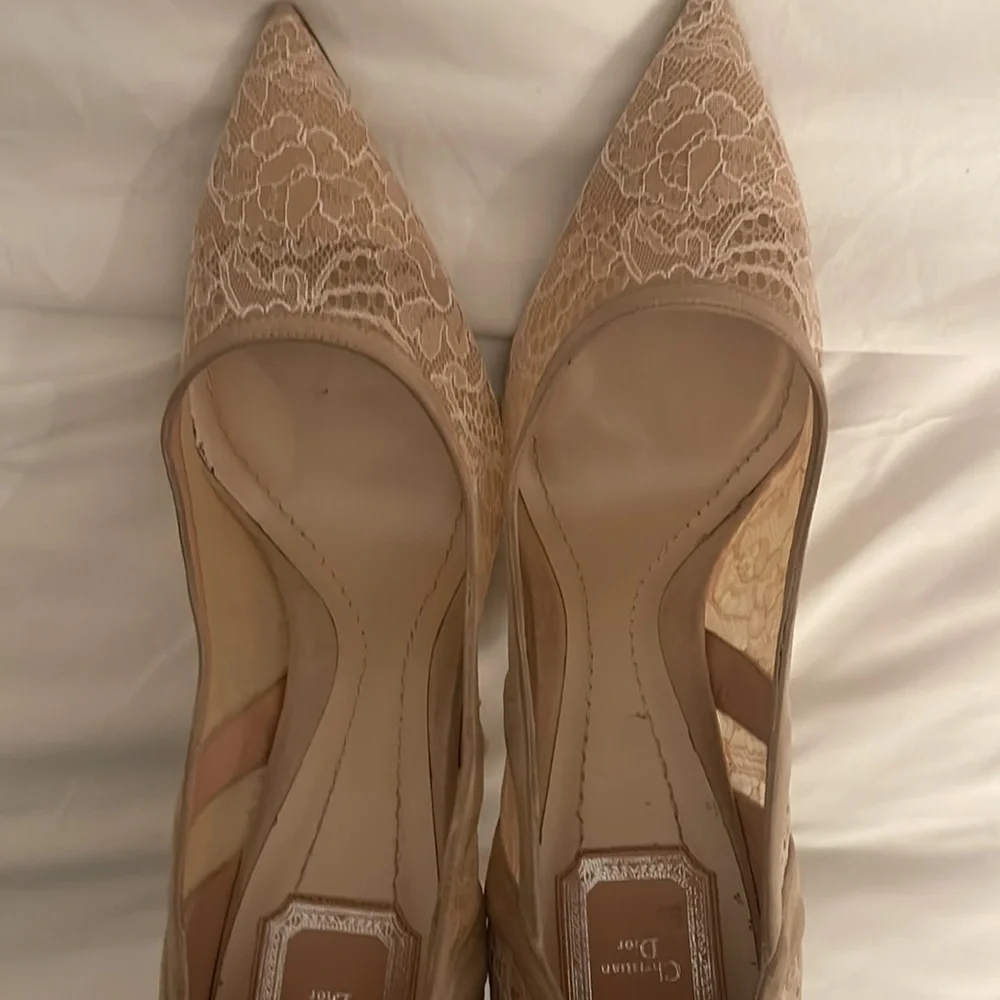 Dior lace suede pumps - Picture 4 of 5